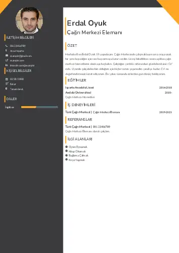 Çağrı Merkezi cv indir